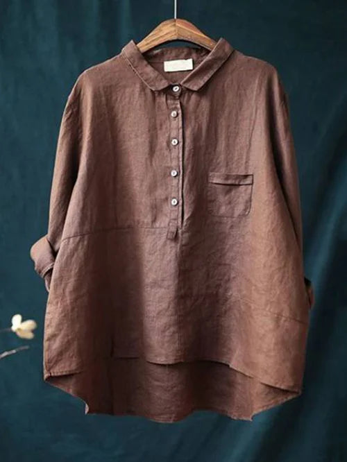 Dina | Linen Long Sleeve Shirt