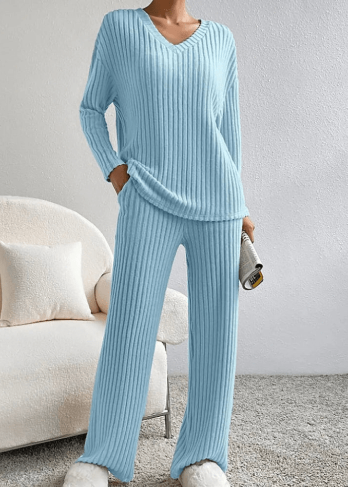 Claire | Relaxed Ribbed Knit Set