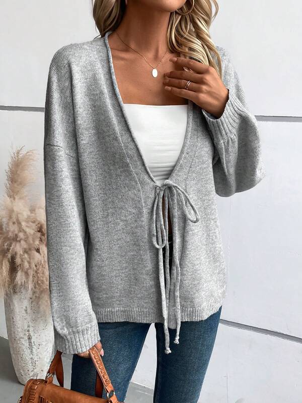 Coleen | Chic Plain Cardigan