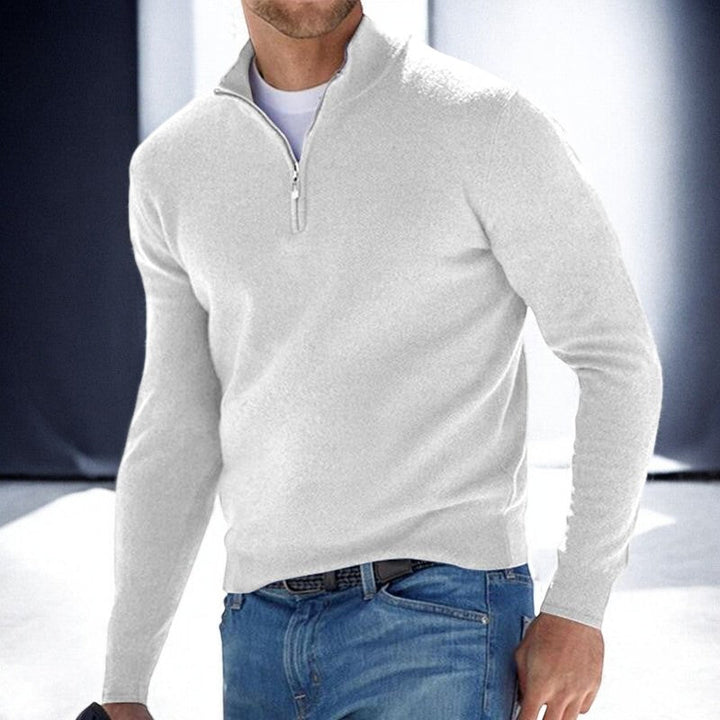 Evan | Elegant and Comfortable Zip-Up Sweater