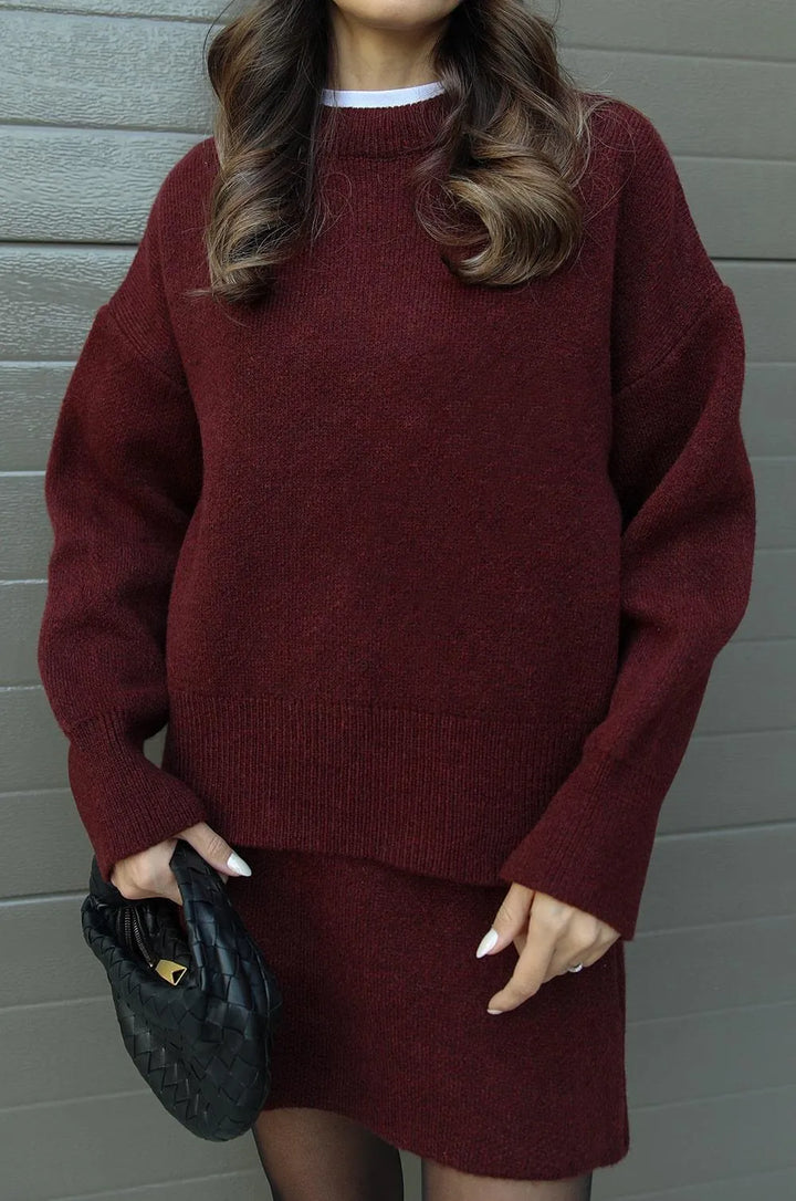 Anastasia | Knitted Sweater and Skirt