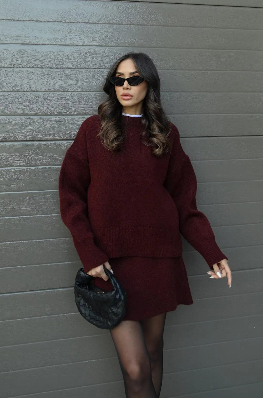 Anastasia | Knitted Sweater and Skirt