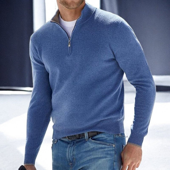 Evan | Elegant and Comfortable Zip-Up Sweater