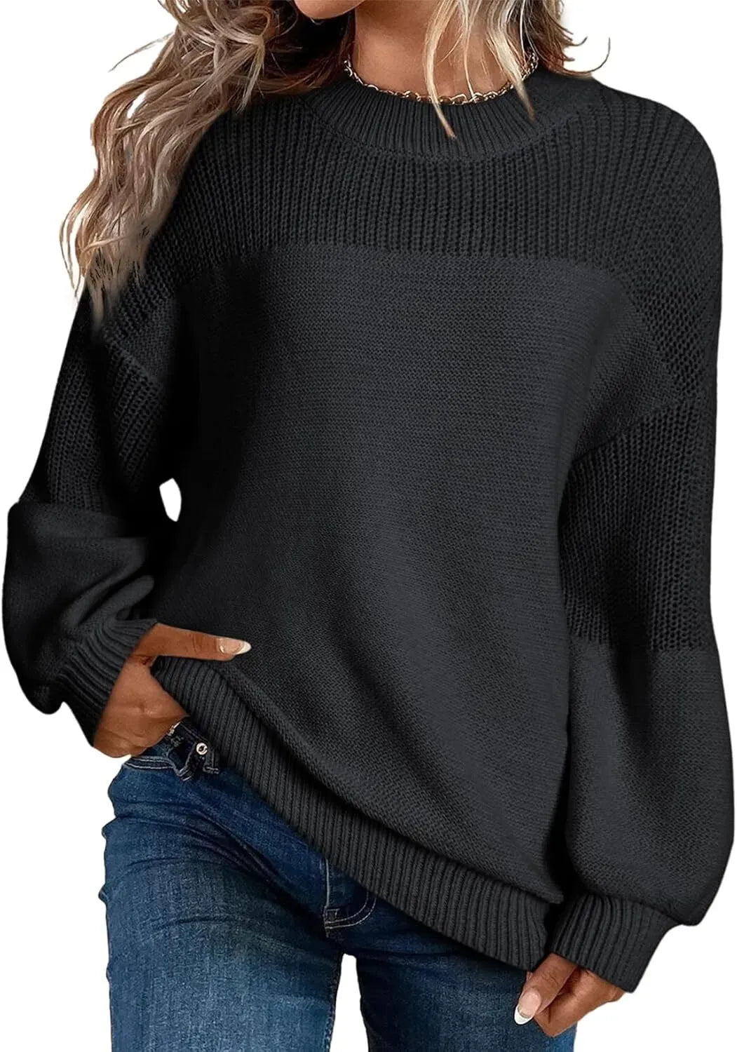 Juliana | Casual Long-sleeved Knitted Solid Color Sweaters