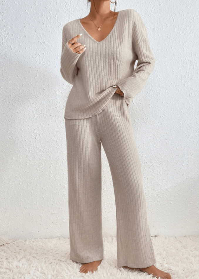 Claire | Relaxed Ribbed Knit Set