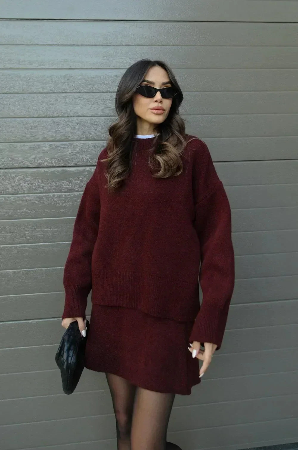 Anastasia | Knitted Sweater and Skirt