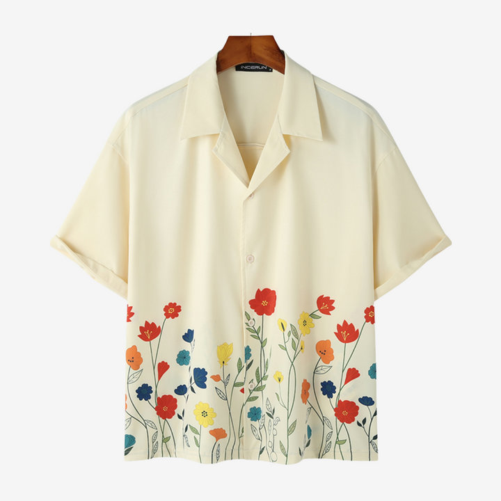 William | Floral Blouse Polo Shirt