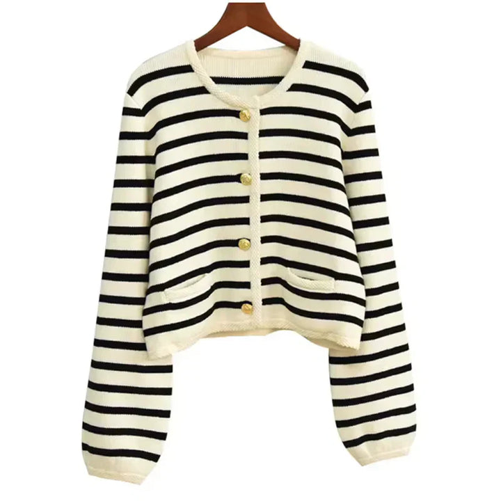 Laurie | High-Quality Striped Wool Cardigan