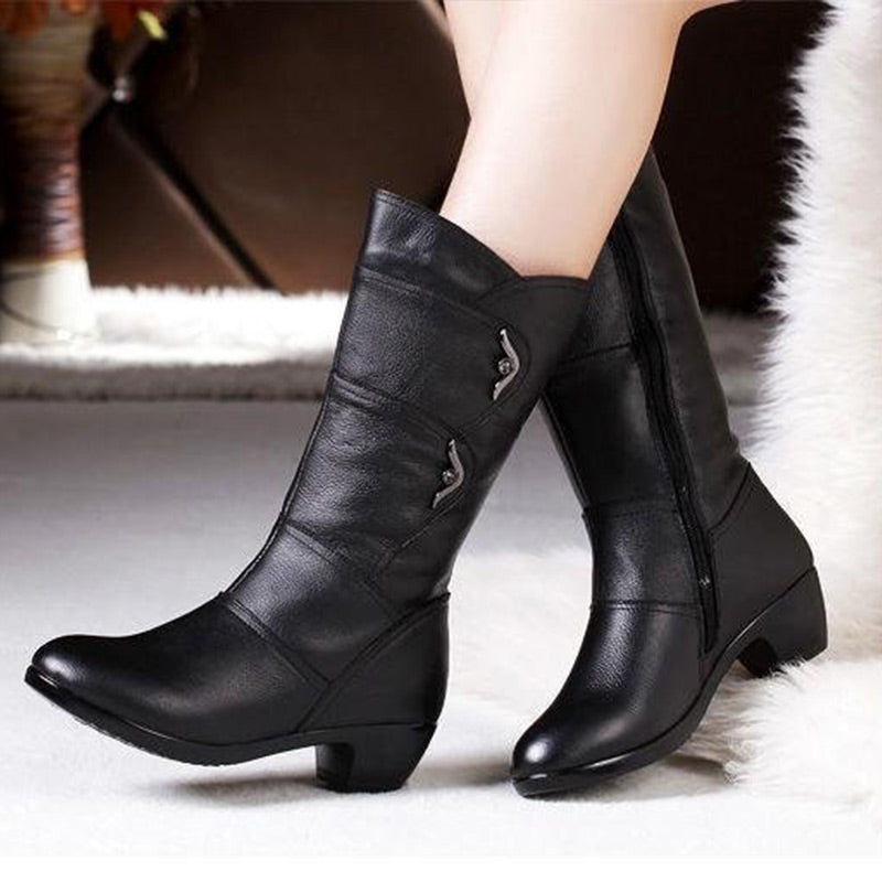 Natasha | Stacked Boots for Women