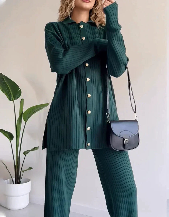 Donna | Full Set Ribbed Pants and Long Sleeves