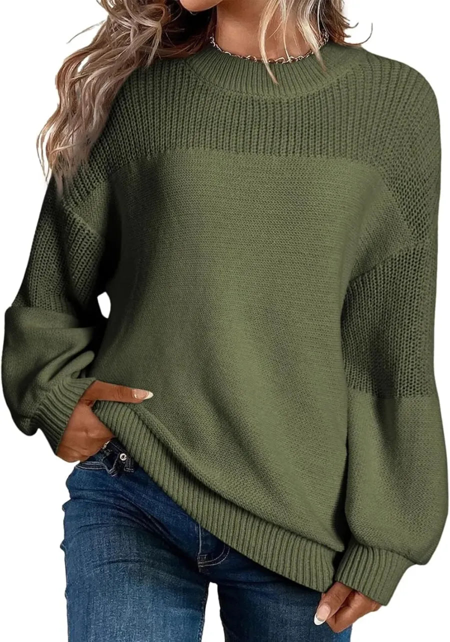 Juliana | Casual Long-sleeved Knitted Solid Color Sweaters