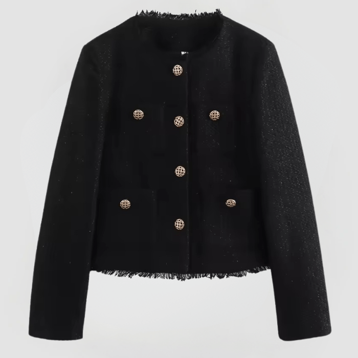 Glenda | Elegant Jacket with Golden Buttons