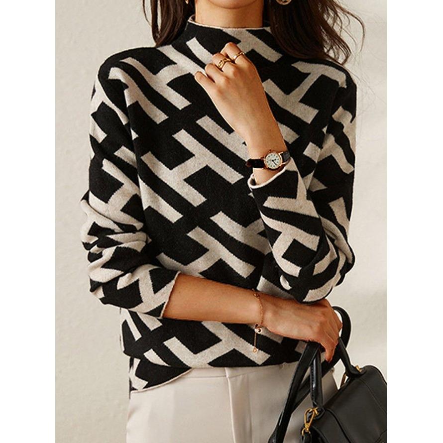 Cynthia | Elegant Geometric Sweater