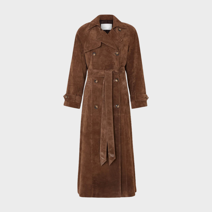 Marjorie | Suede Trench Coat