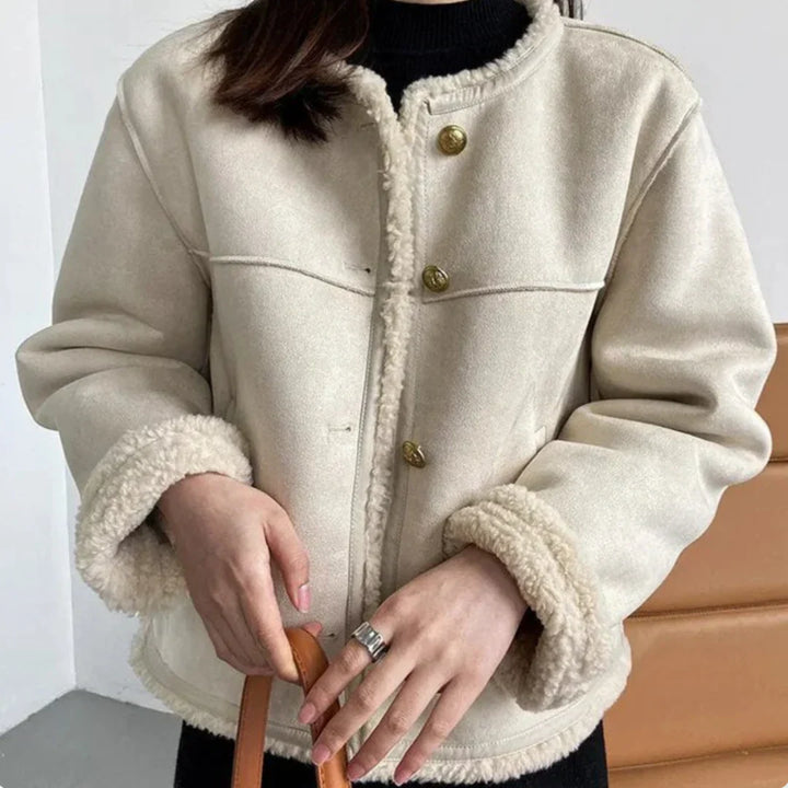 Ivy | Shearling Jacket with Buttons