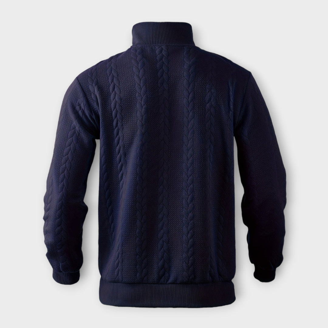 Gary | Elegant Vintage Half-Zip Pullover