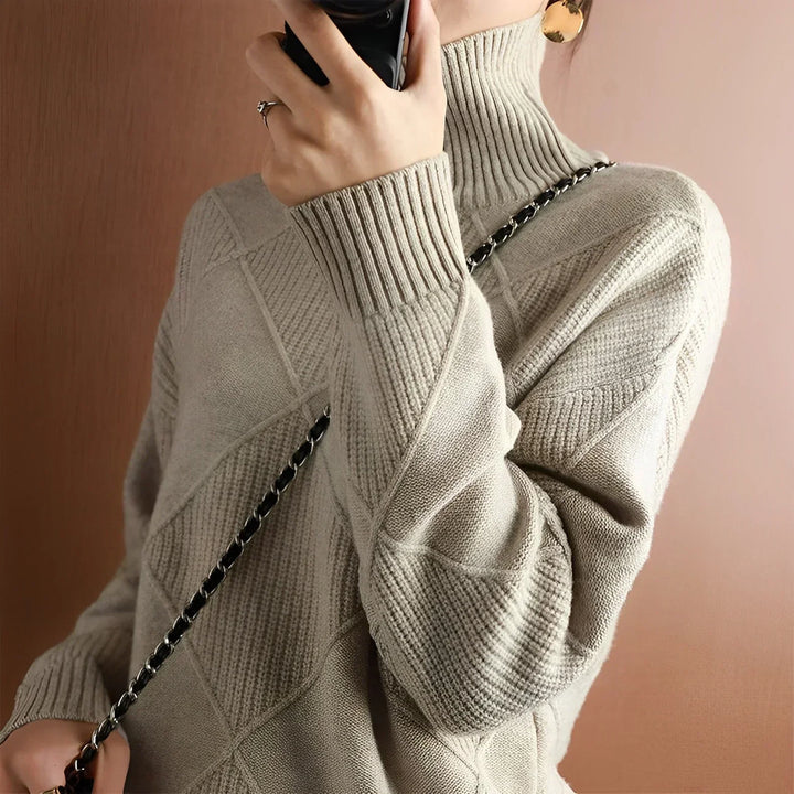 Hannah | Soft Knitted Turtleneck Sweater