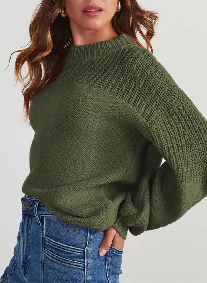 Juliana | Casual Long-sleeved Knitted Solid Color Sweaters