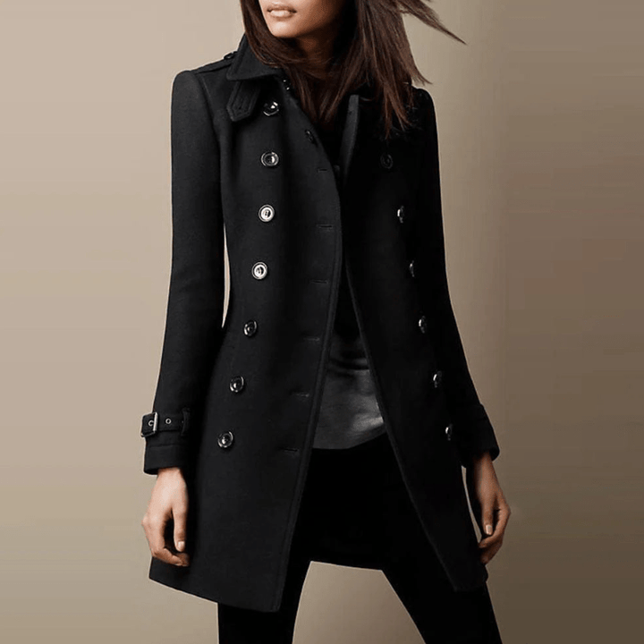 Dina | Elegant Waist-Closed Coat