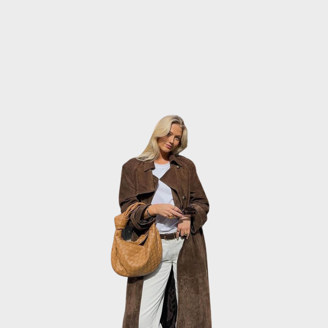 Marjorie | Suede Trench Coat