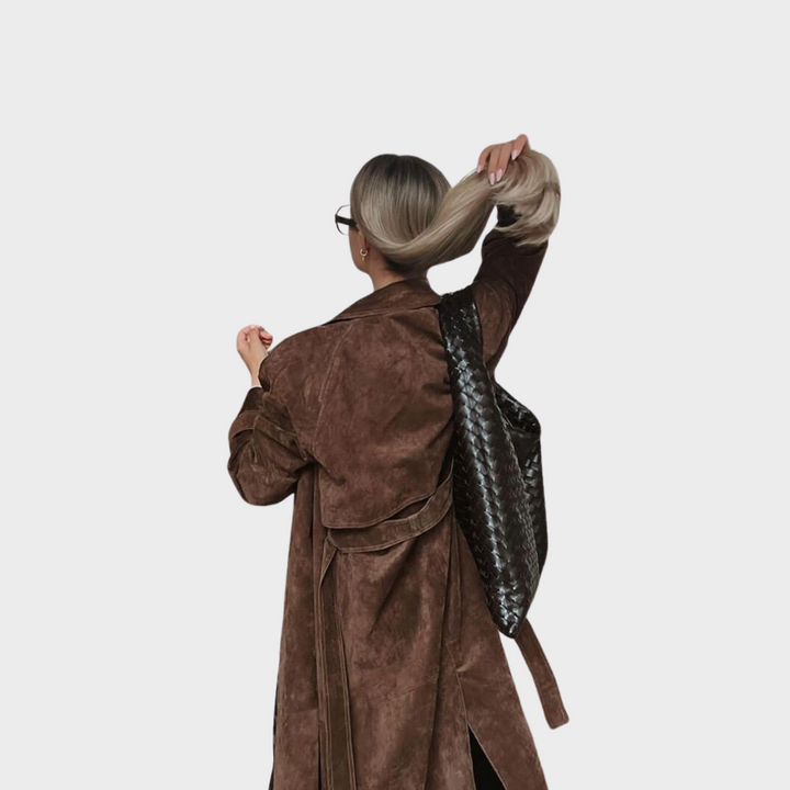 Marjorie | Suede Trench Coat