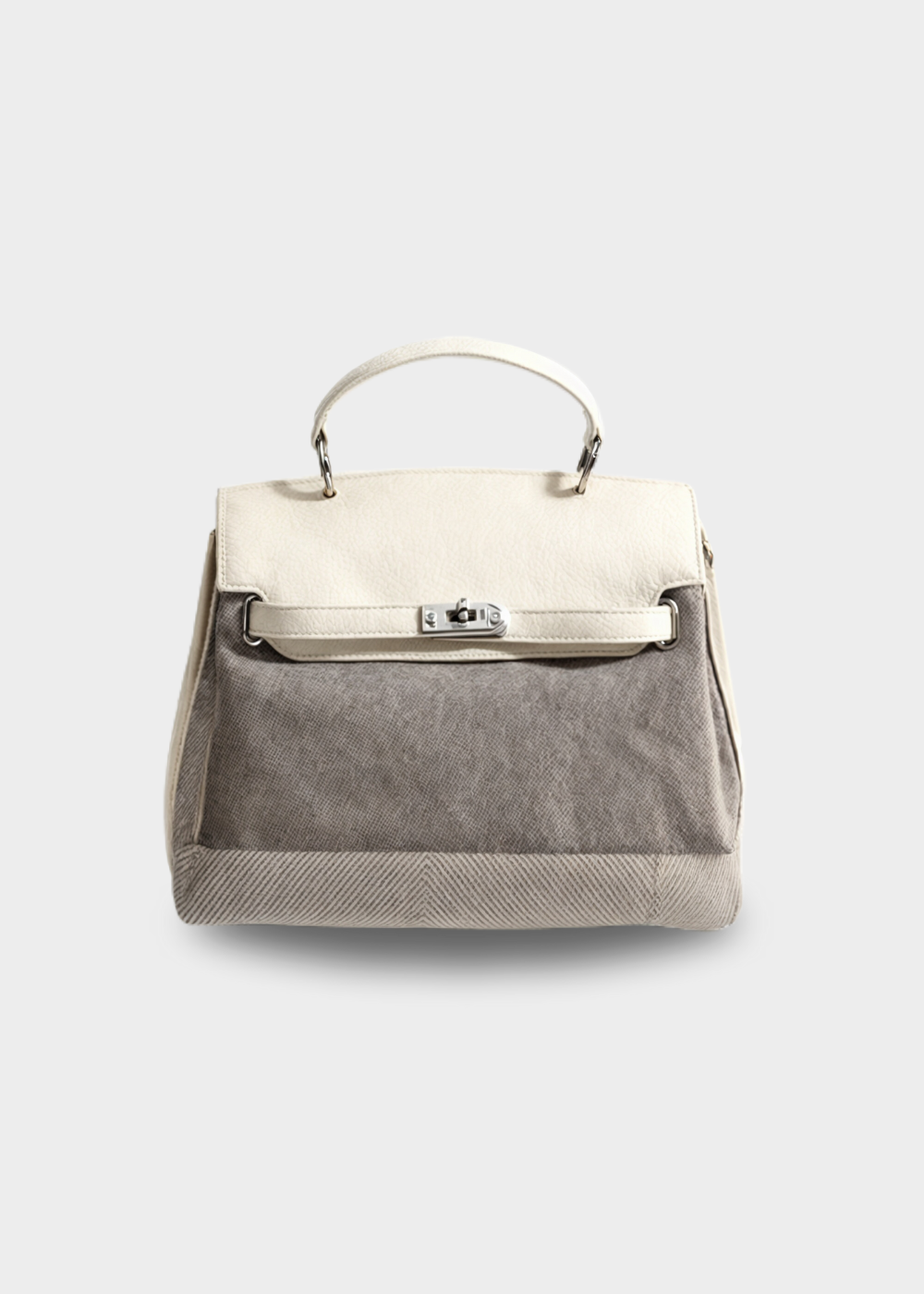 Chelsea | Sailcloth Bag made of Cowhide Leather