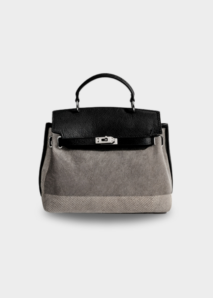 Chelsea | Sailcloth Bag made of Cowhide Leather