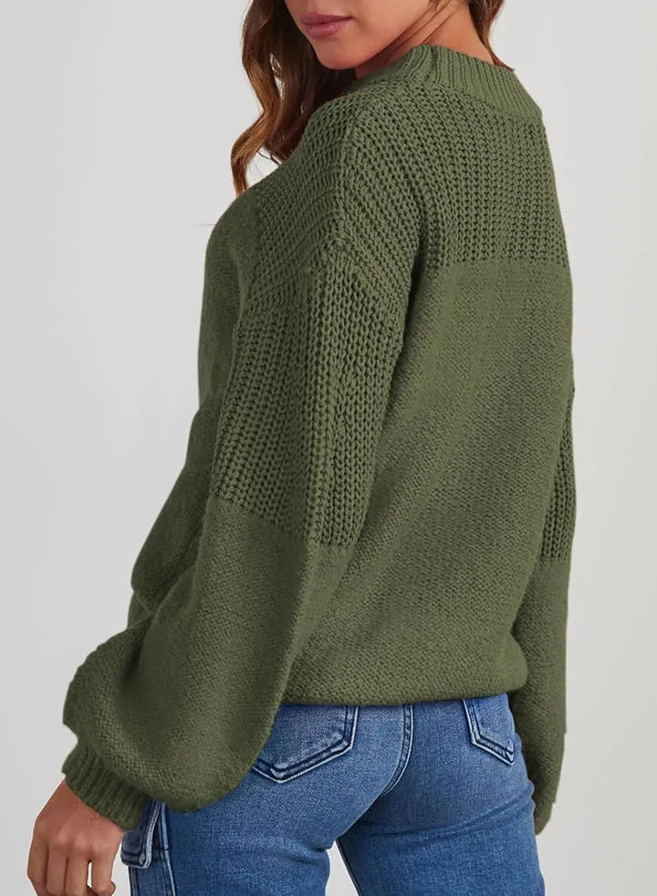 Juliana | Casual Long-sleeved Knitted Solid Color Sweaters