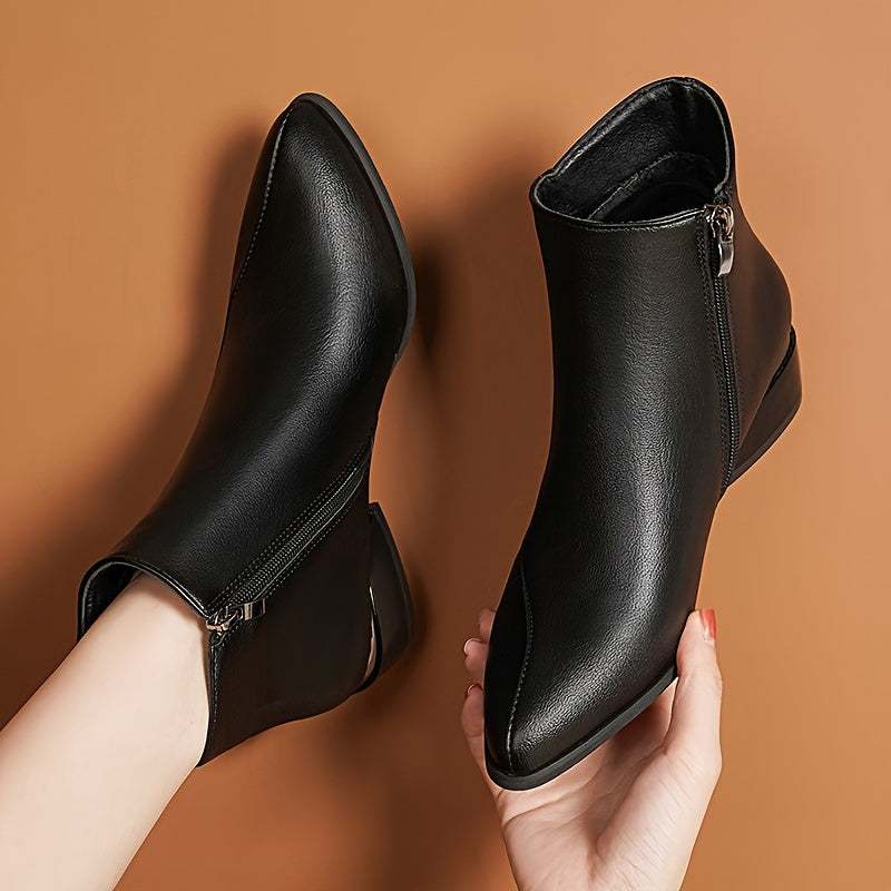 Miriam | Heeled Ankle Boots with a Zipper