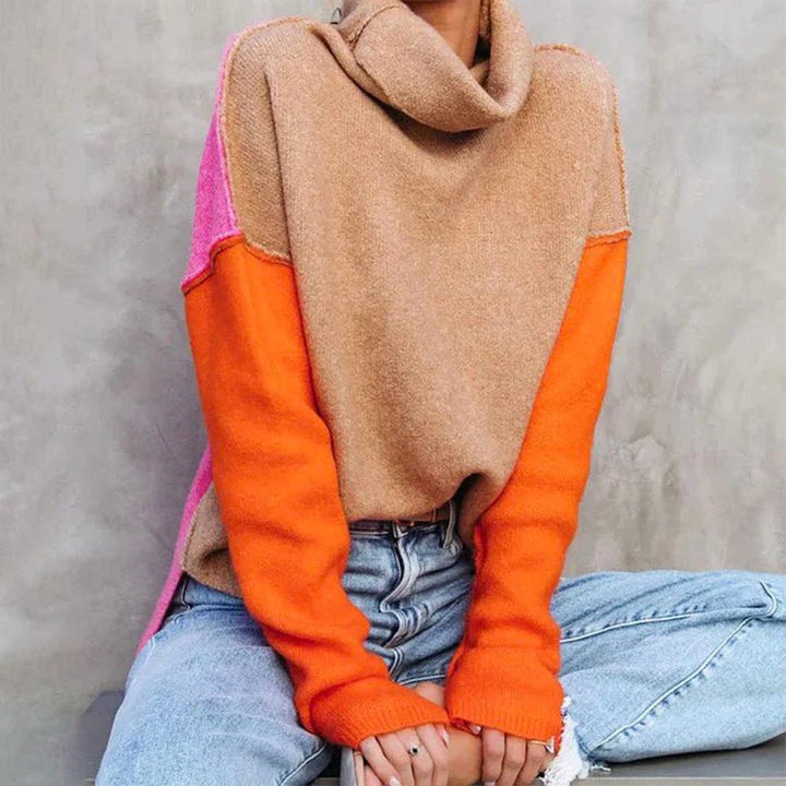 Nica | Elegant Color Block Sweater