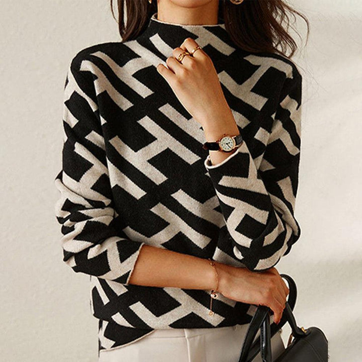 Cynthia | Elegant Geometric Sweater