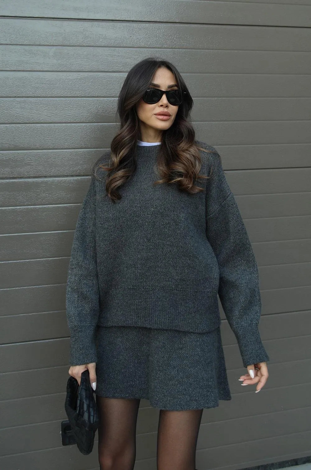 Anastasia | Knitted Sweater and Skirt