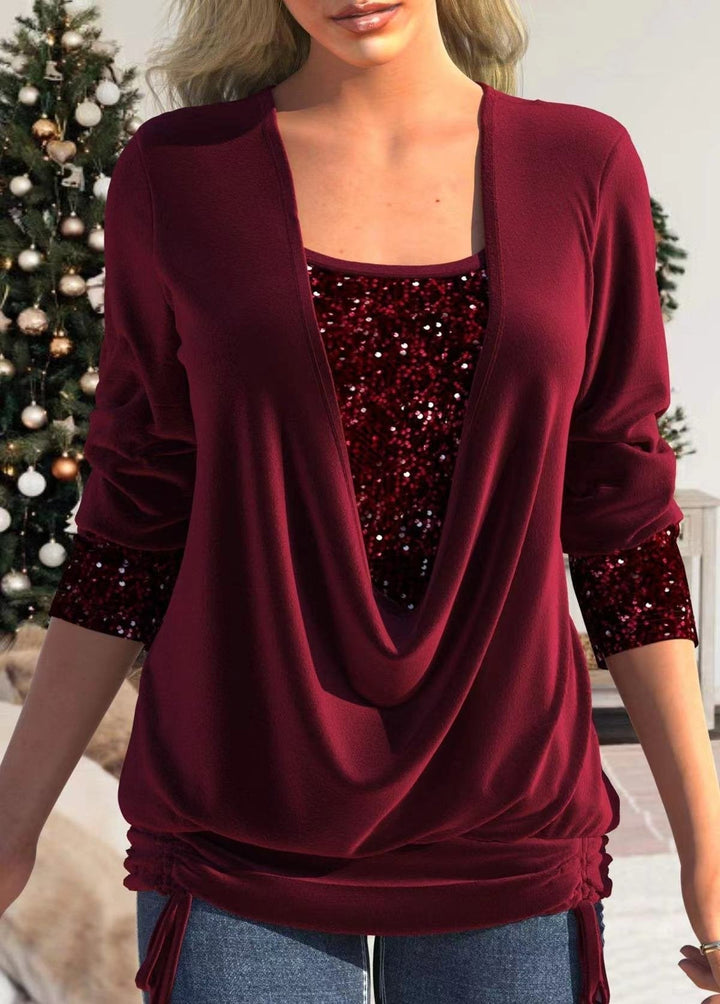 Ashley | Elegant Glitter Top Blouse