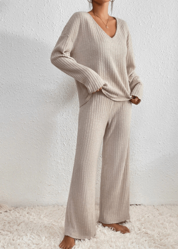 Claire | Relaxed Ribbed Knit Set