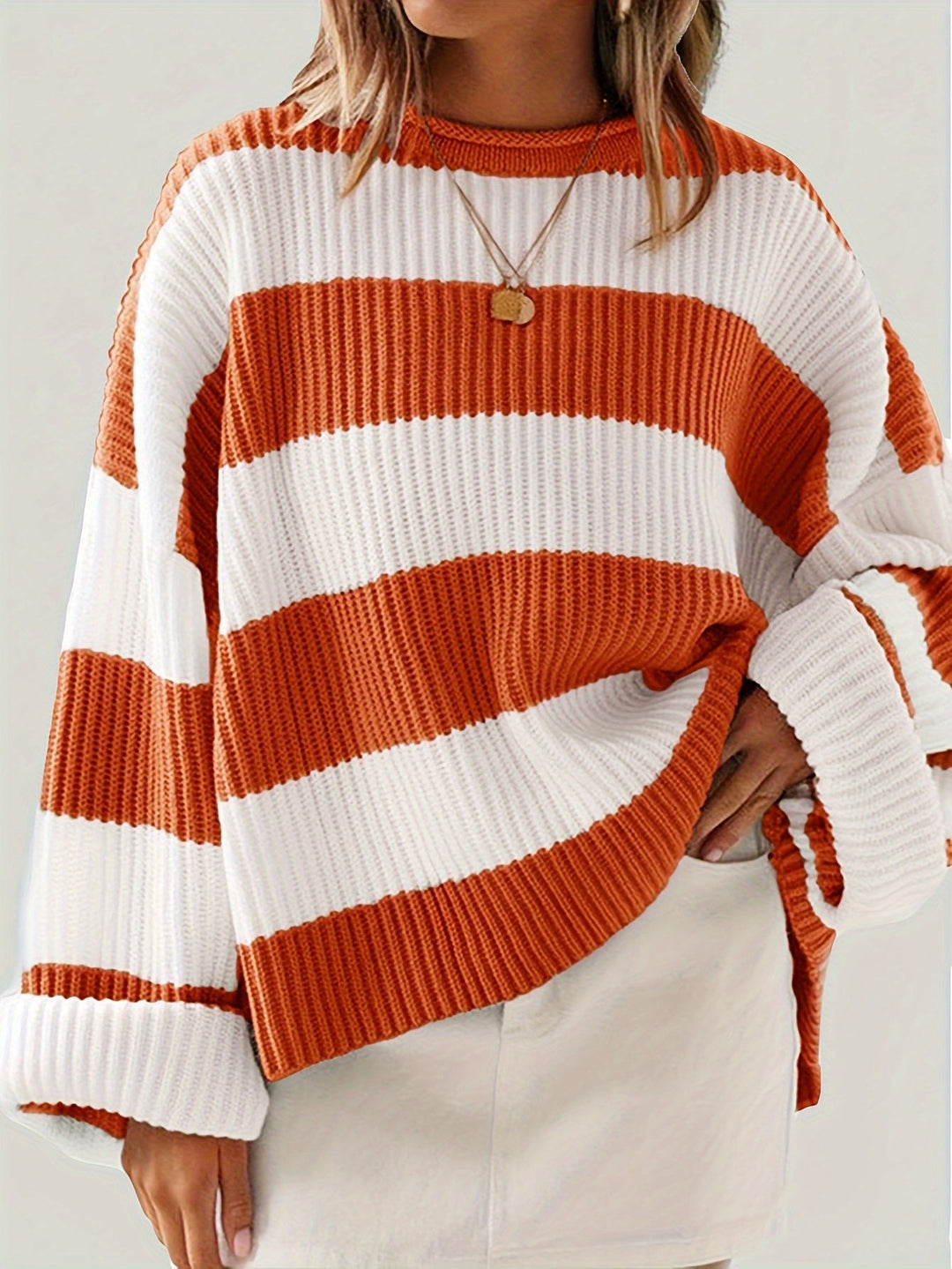 Mathilda | Striped Crew Neck Sweater