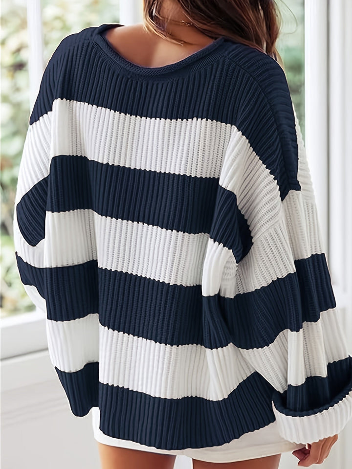 Mathilda | Striped Crew Neck Sweater