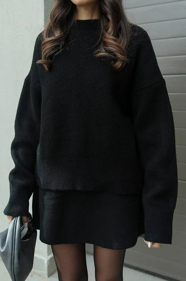 Anastasia | Knitted Sweater and Skirt