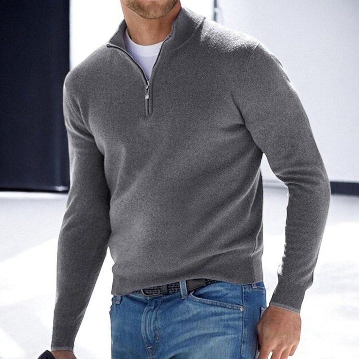 Evan | Elegant and Comfortable Zip-Up Sweater