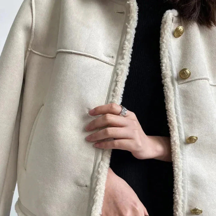 Ivy | Shearling Jacket with Buttons