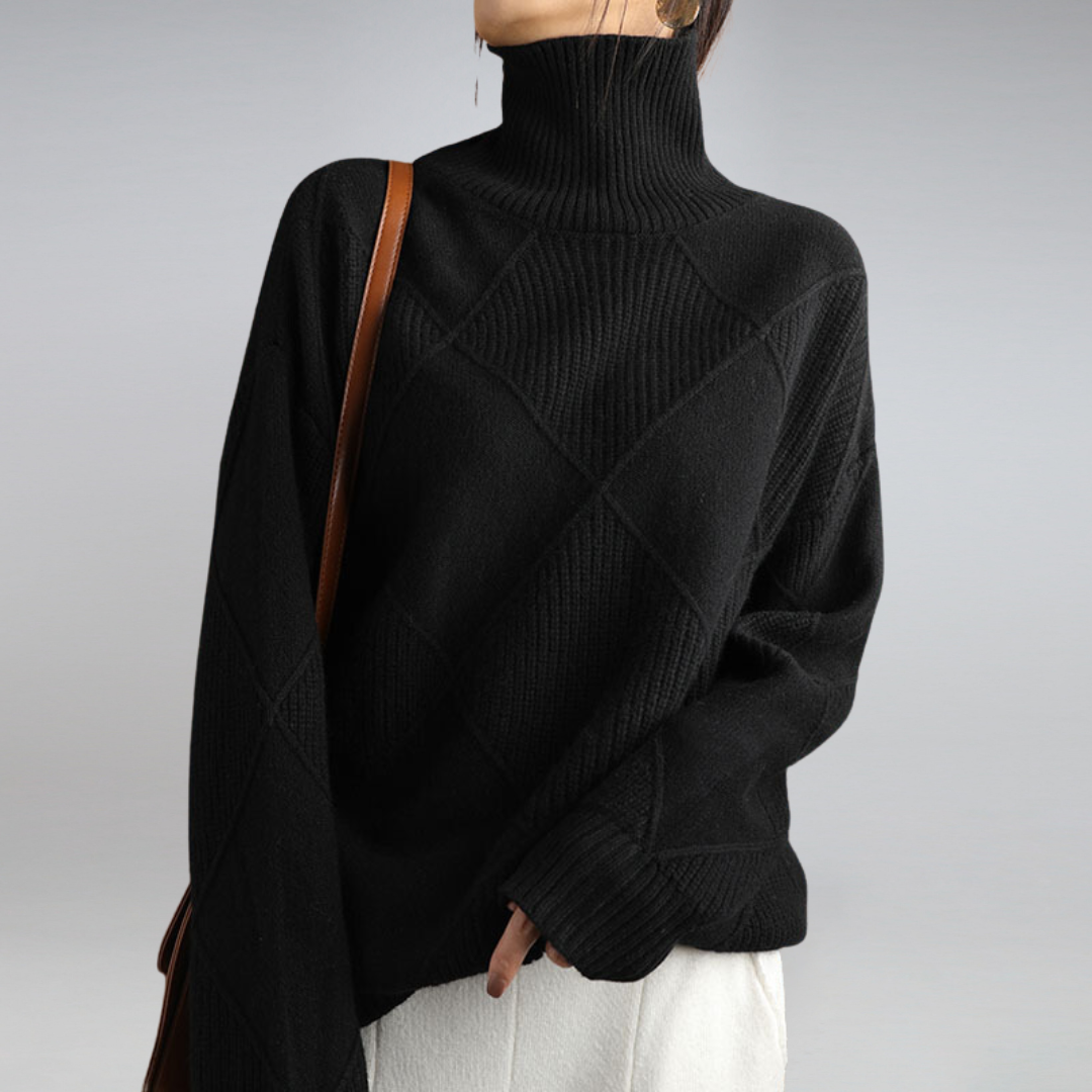 Sophia | Luxury Cashmere Turtleneck Sweater