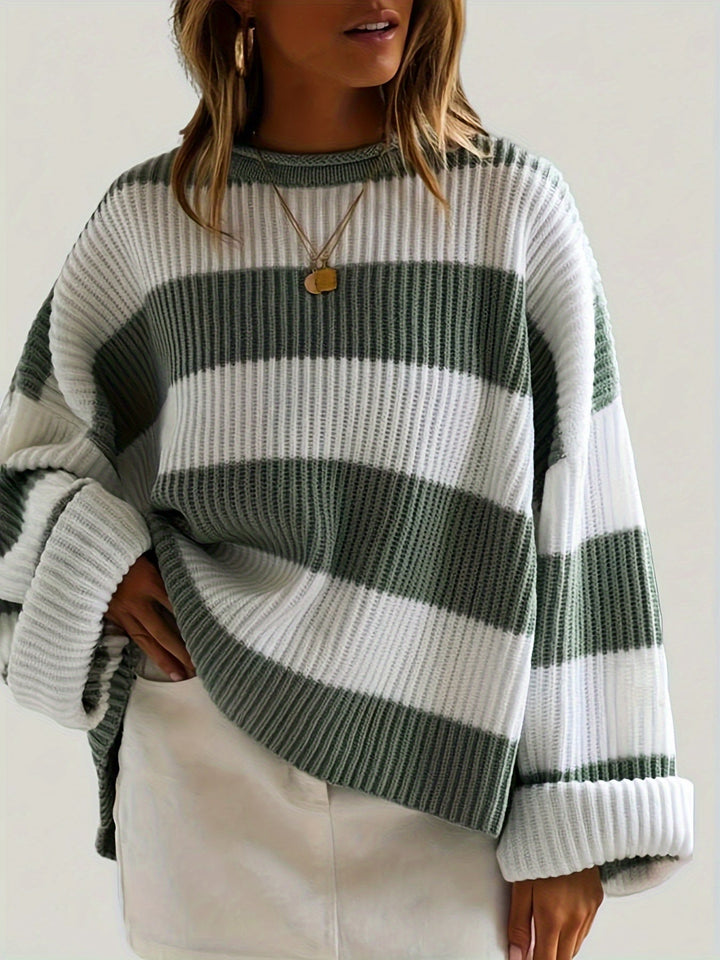 Mathilda | Striped Crew Neck Sweater