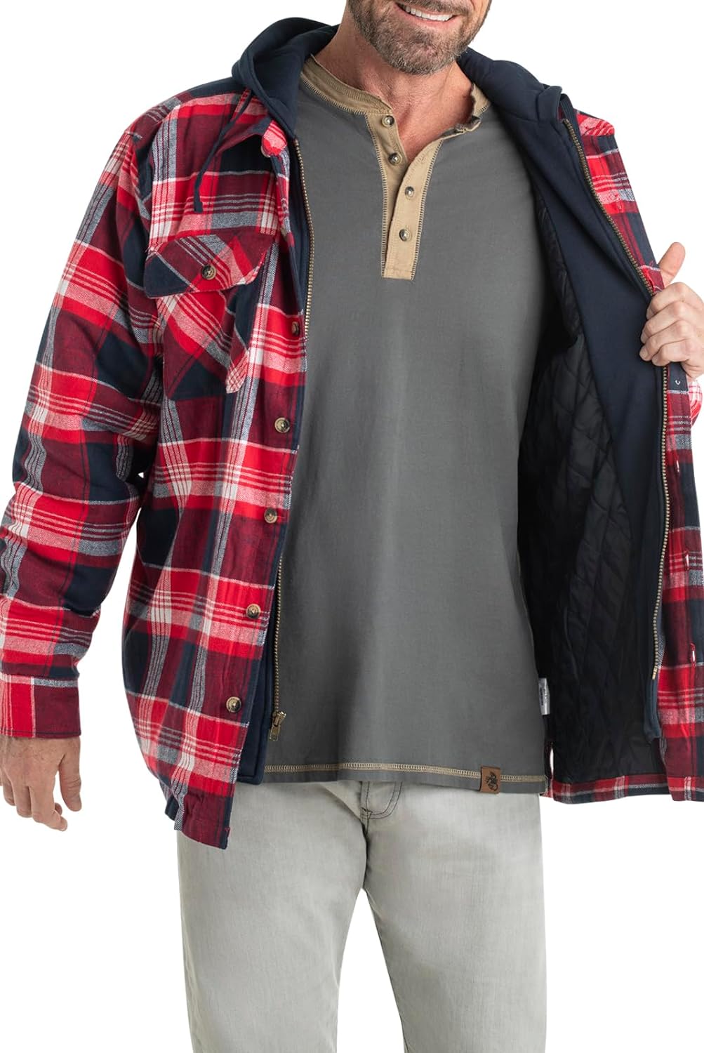 Kevin | Hooded Flannel Jacket