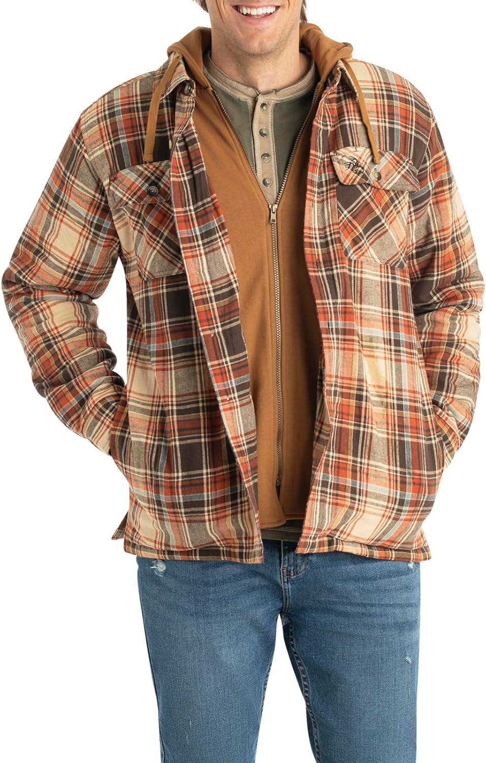 Kevin | Hooded Flannel Jacket