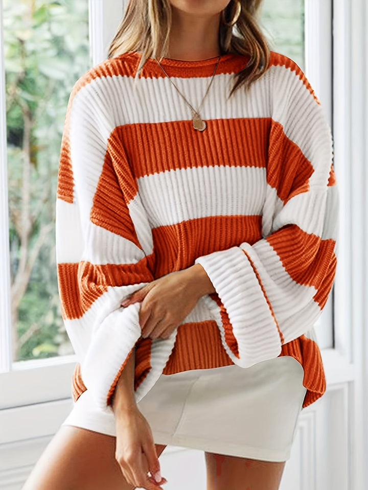 Mathilda | Striped Crew Neck Sweater