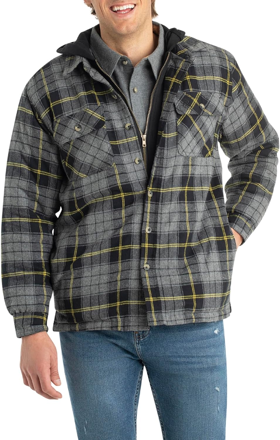 Kevin | Hooded Flannel Jacket