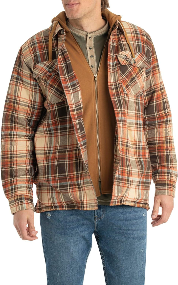 Kevin | Hooded Flannel Jacket