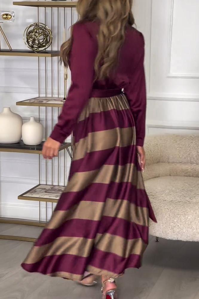 Robyn | Elegant Striped Dress