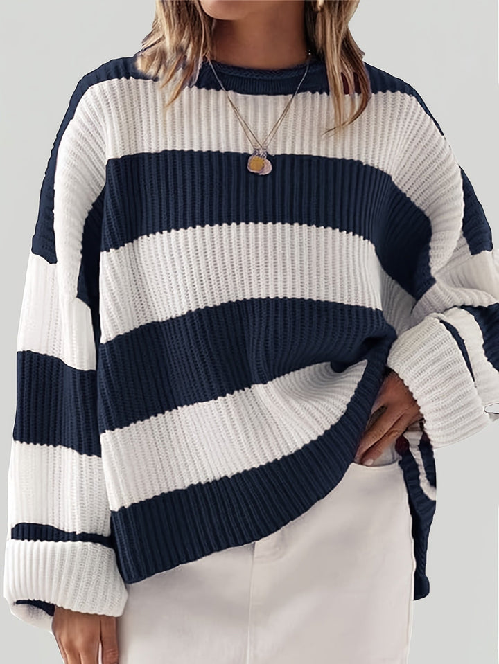 Mathilda | Striped Crew Neck Sweater