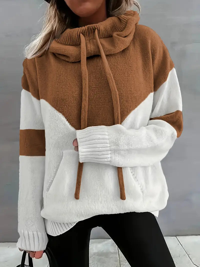 Melody | Knitted Sweater with Adjustable Hoodie