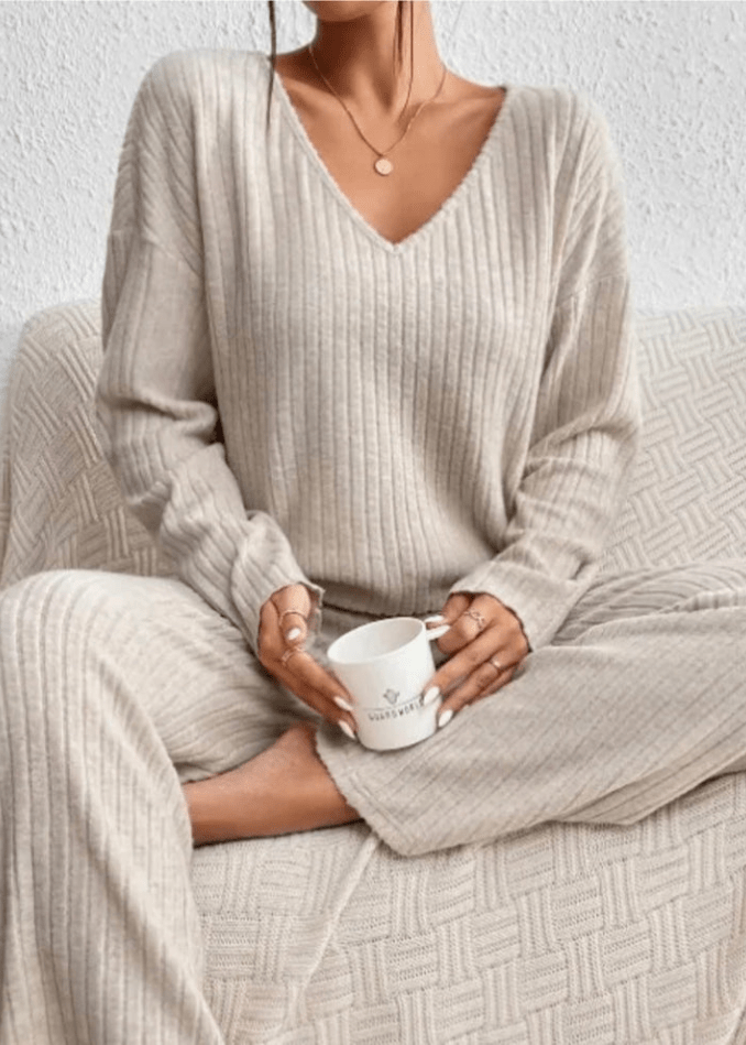 Claire | Relaxed Ribbed Knit Set